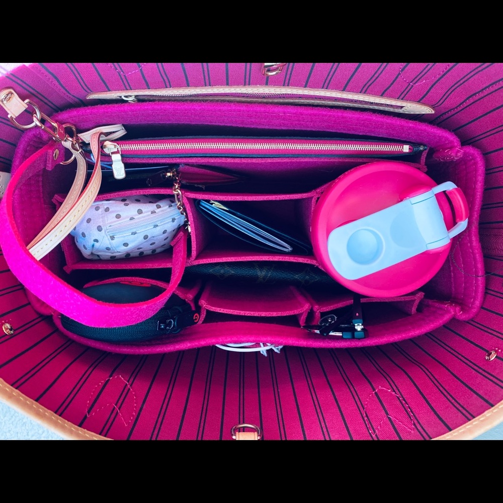 👑Back in! AlgorithmBags for Neverfull GM LV Purse Organizer Pivoine 3mm Felt